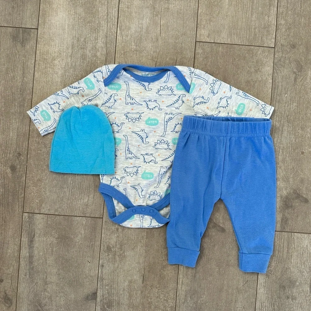 Baby boy matching outfit set bundle 0-3 months